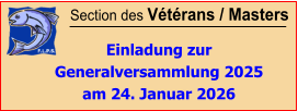Section des Vétérans / Masters  Einladung zur Generalversammlung 2025 am 24. Januar 2026