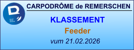 CARPODRÔME de REMERSCHEN vum 21.02.2026    KLASSEMENT Feeder