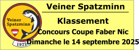 Veiner Spatzminn Klassement Concours Coupe Faber Nic Dimanche le 14 septembre 2025