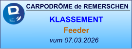 CARPODRÔME de REMERSCHEN vum 07.03.2026    KLASSEMENT Feeder