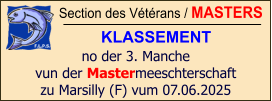 Section des Vétérans / MASTERS KLASSEMENT no der 3. Manche vun der Mastermeeschterschaft zu Marsilly (F) vum 07.06.2025