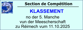 Section de Compétition       KLASSEMENT  no der 5. Manche vun der Meescherschaft zu Réimech vum 11.10.2025