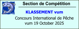 Section de Compétition KLASSEMENT vum Concours International de Pêche vum 19 October 2025