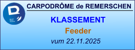 CARPODRÔME de REMERSCHEN vum 22.11.2025    KLASSEMENT Feeder