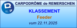 CARPODRÔME de REMERSCHEN vum 22.11.2025    KLASSEMENT Feeder