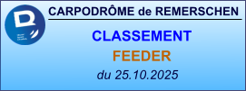 CARPODRÔME de REMERSCHEN du 25.10.2025    CLASSEMENT FEEDER