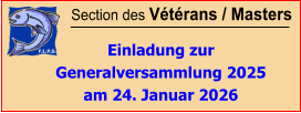 Section des Vétérans / Masters  Einladung zur Generalversammlung 2025 am 24. Januar 2026
