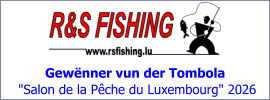 Gewënner vun der Tombola  "Salon de la Pêche du Luxembourg" 2026