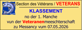 Section des Vétérans / VETERANS KLASSEMENT  no der 1. Manche vun der Veteranenmeeschterschaft zu Messancy vum 07.05.2026