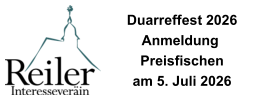 Duarreffest 2026  Anmeldung  Preisfischen am 5. Juli 2026