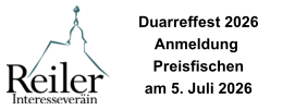Duarreffest 2026  Anmeldung  Preisfischen am 5. Juli 2026