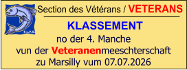 Section des Vétérans / VETERANS KLASSEMENT  no der 4. Manche vun der Veteranenmeeschterschaft zu Marsilly vum 07.07.2026