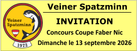 Veiner Spatzminn INVITATION Concours Coupe Faber Nic Dimanche le 13 septembre 2026