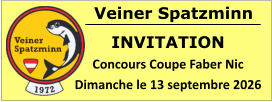 Veiner Spatzminn INVITATION Concours Coupe Faber Nic Dimanche le 13 septembre 2026