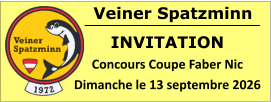 Veiner Spatzminn INVITATION Concours Coupe Faber Nic Dimanche le 13 septembre 2026