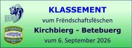 KLASSEMENT vum Frëndschaftsfëschen Kirchbierg - Betebuerg  vum 6. September 2026
