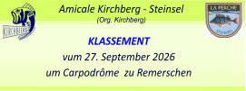 La Perche  Steinsel Amicale Kirchberg - Steinsel (Org. Kirchberg)   KLASSEMENT vum 27. September 2026 um Carpodrôme  zu Remerschen