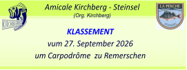 La Perche  Steinsel Amicale Kirchberg - Steinsel (Org. Kirchberg)   KLASSEMENT vum 27. September 2026 um Carpodrôme  zu Remerschen
