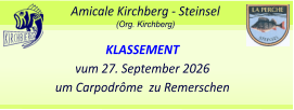 La Perche  Steinsel Amicale Kirchberg - Steinsel (Org. Kirchberg)   KLASSEMENT vum 27. September 2026 um Carpodrôme  zu Remerschen